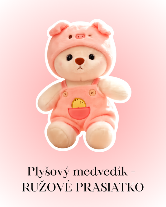 Plyšový medvedík - Ružové prasiatko