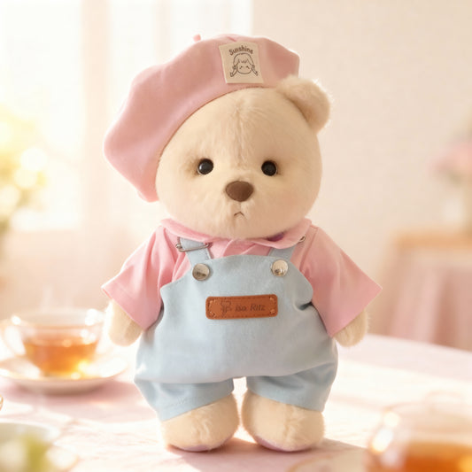 Oblečenie - Ružová baretka a džínsy